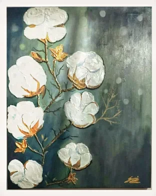 Mahmuda Alam Sumi-Acrylic, Pouring